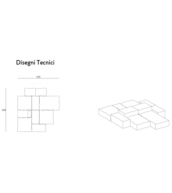 Prêt pour l'expédition - Extrasoft Living Divani Canapé