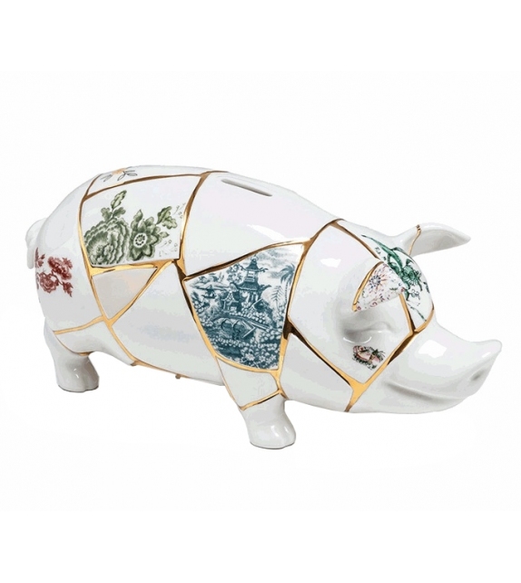 Ready for shipping - Kintsugi Piggy Bank Seletti