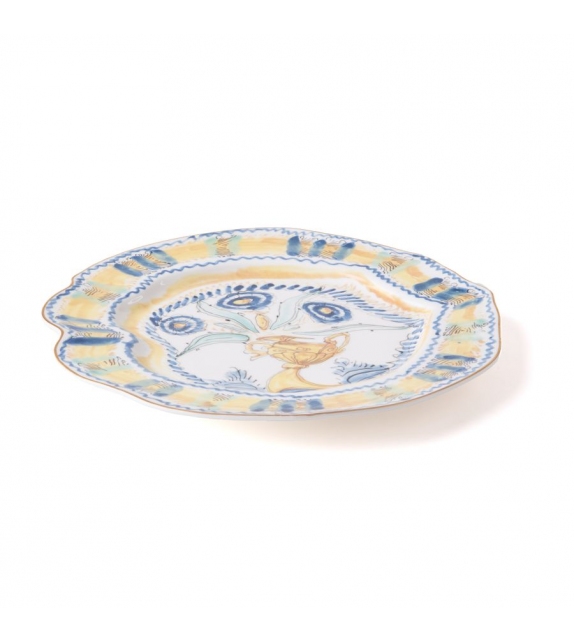 Pronta consegna - Classic On Acid Blue Chinoiserie Seletti Piatto Piano