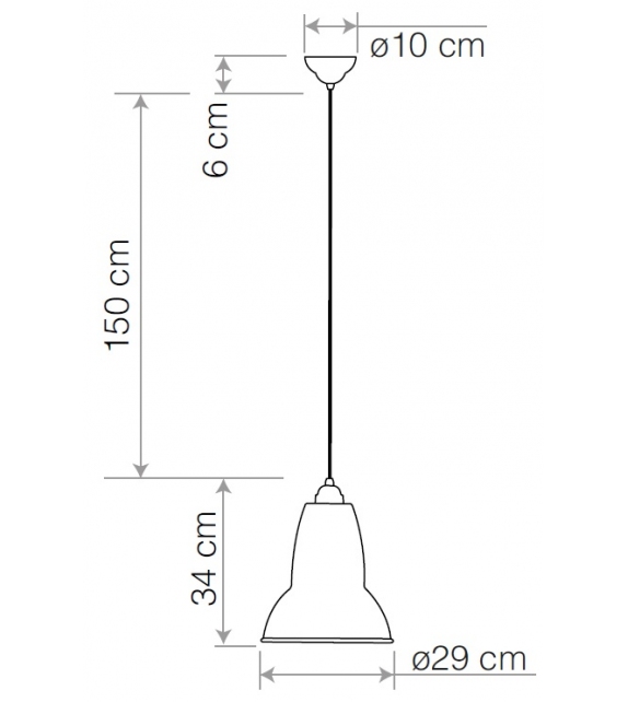 Original 1227 Maxi Anglepoise Làmpara de Suspensión