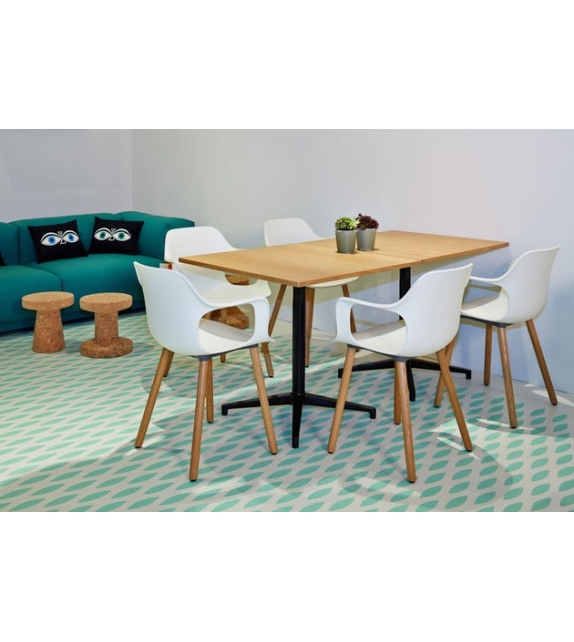 HAL RE Armchair Wood Vitra Chaise