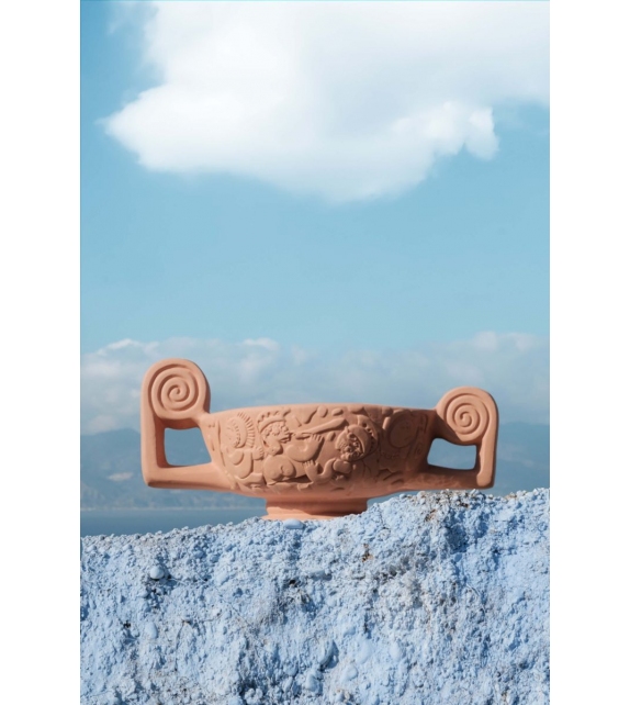 Listo para entregar - Magna Graecia Blue Seletti Centro de Mesa