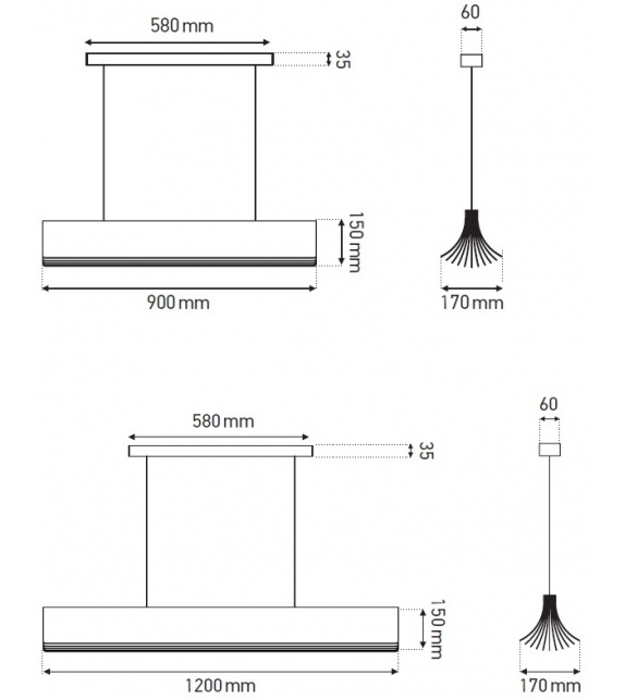 Respiro DCW Éditions Suspension Lamp