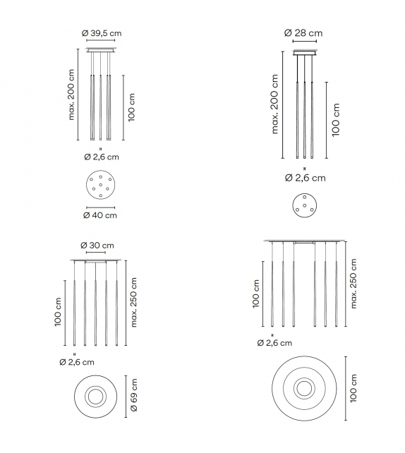 Slim Vibia Lampada a Sospensione