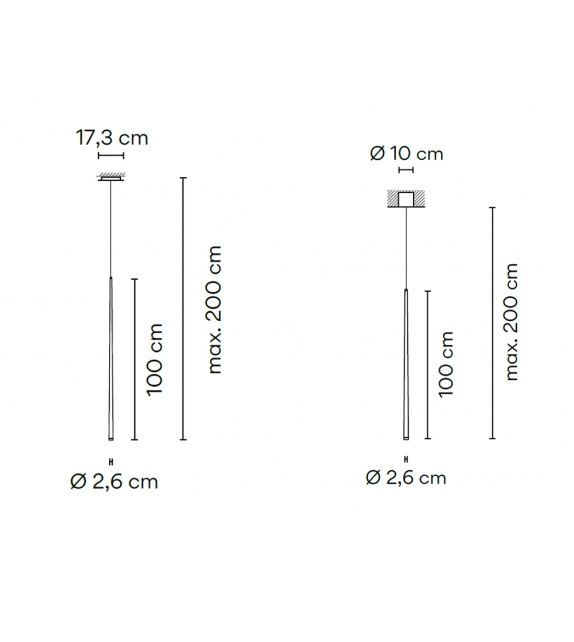 Slim Single Vibia Hängeleuchte