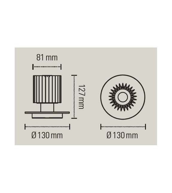 In The Sun DCW Éditions Table Lamp