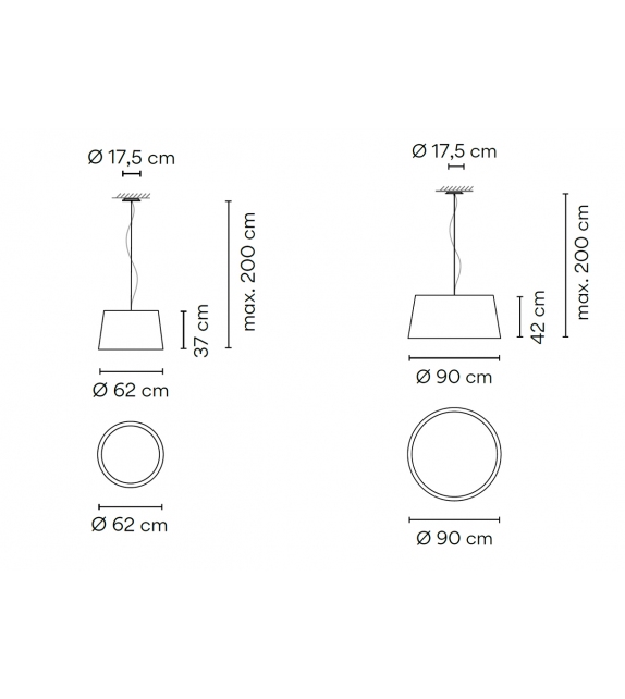 Warm Vibia Pendant Lamp