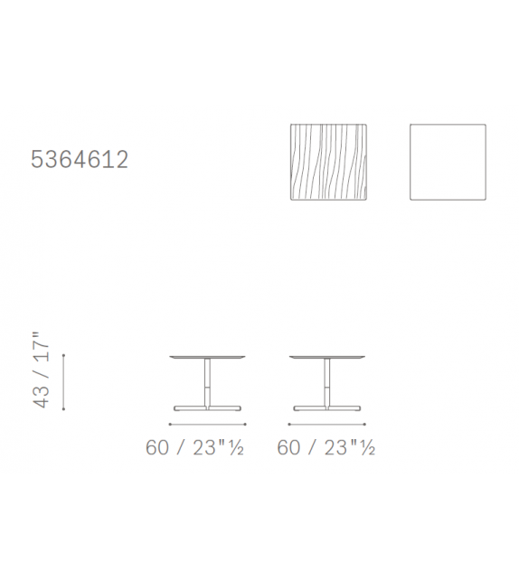 Prêt pour l'expédition - Bob Poltrona Frau Table Basse