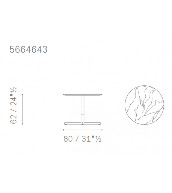 Pronta consegna - Bob Bistrot Poltrona Frau Tavolino