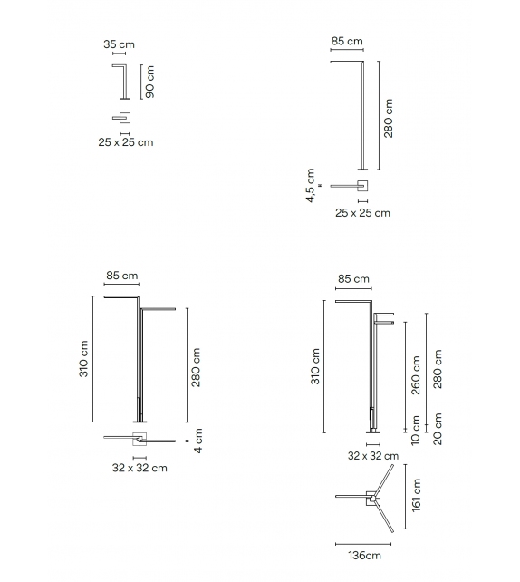 Palo Alto Vibia Lampadaire