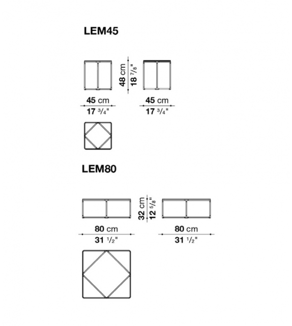 Listo para entregar - Lemante B&B Italia Mesita
