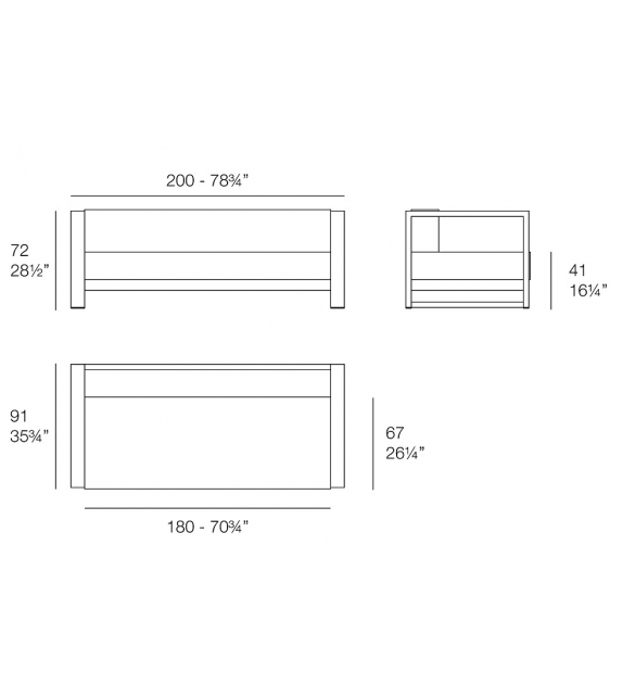 Posidonia Vondom Divano