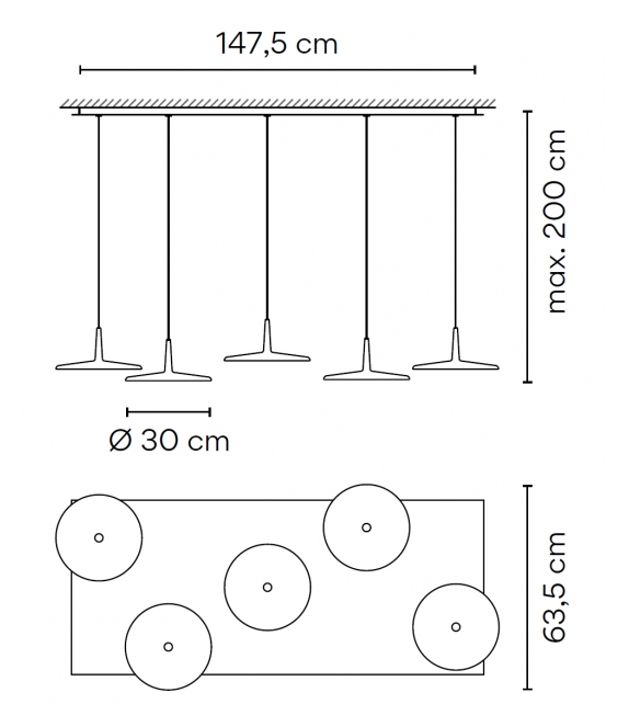 Skan 5 Vibia Hängeleuchte