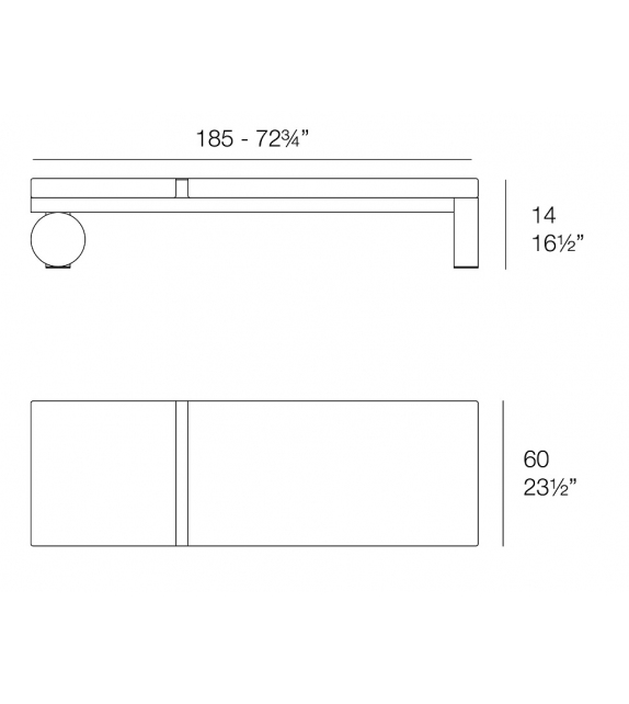 Posidonia Vondom Lettino