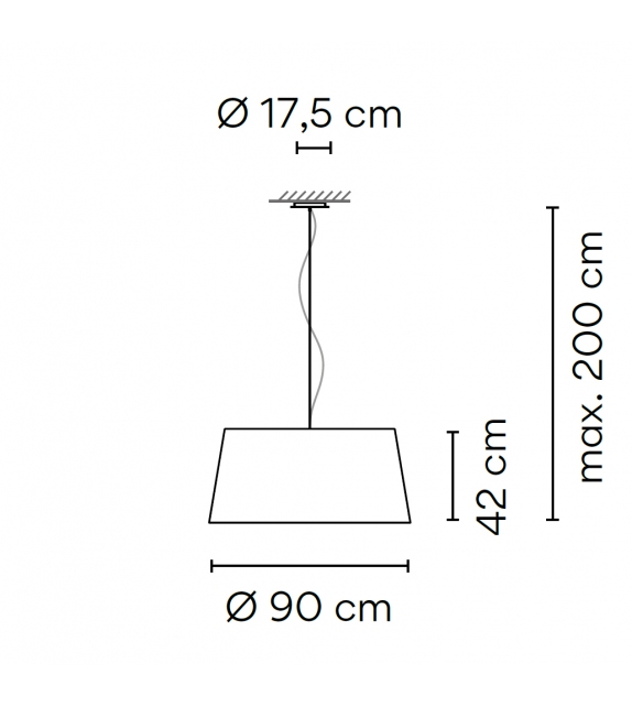 Warm Screen Vibia Lámpara de Suspensión