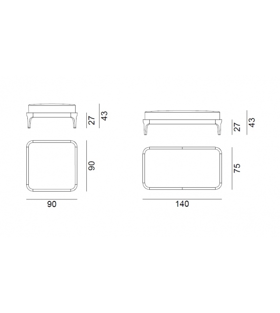 Mediterraneo Gervasoni Pouf