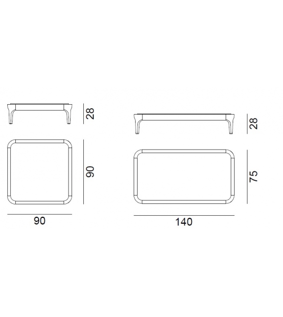 Mediterraneo Gervasoni Couchtisch