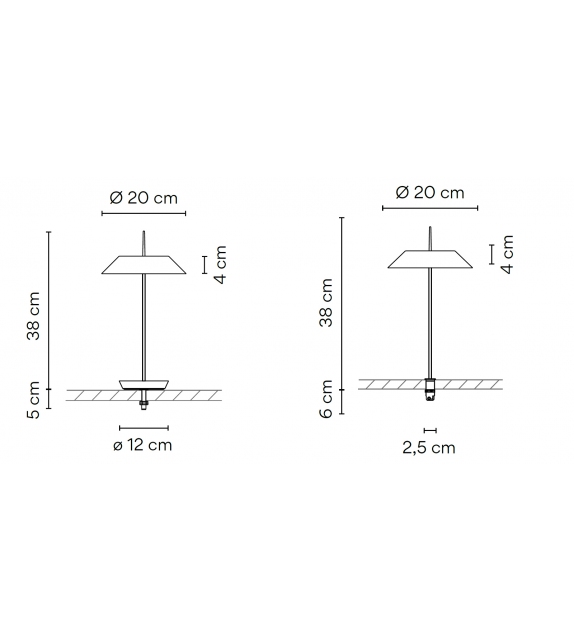 Mayfair Double Color Vibia Lampada da Tavolo