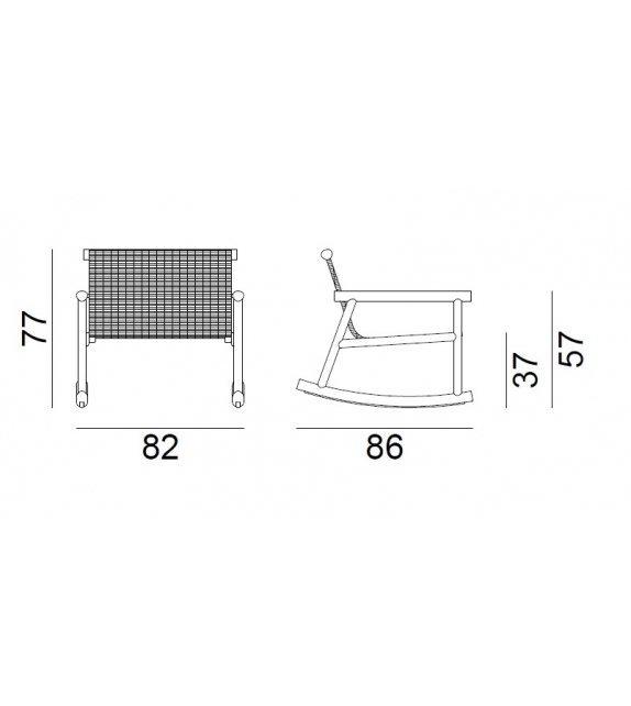 Hashi Gervasoni Rocking Chair