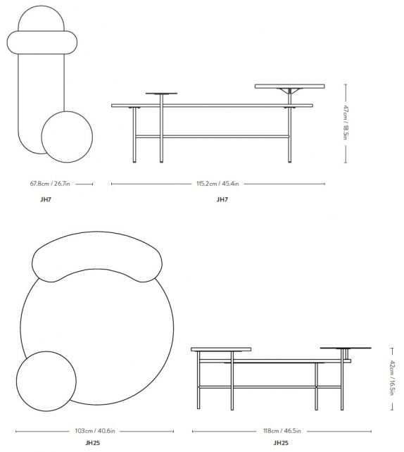 Palette Table &Tradition Couchtisch