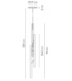Halo Jewel Vertical Vibia Lámpara de Suspensión
