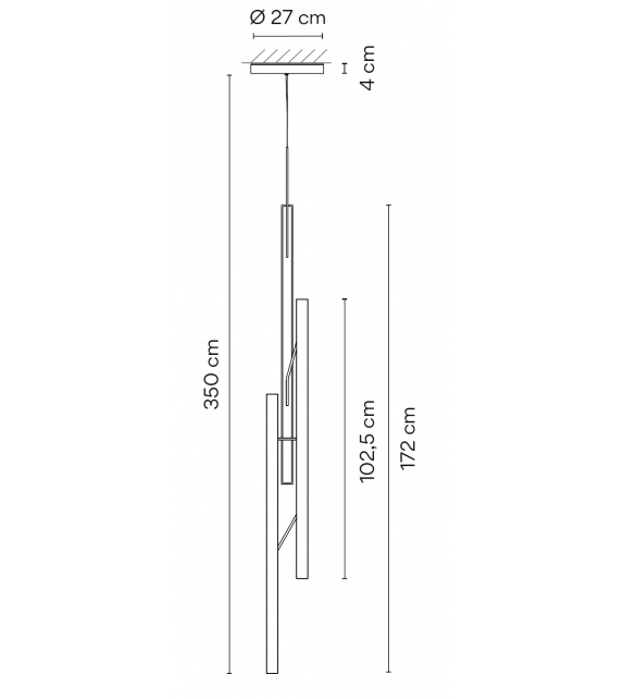 Halo Jewel Vertical Vibia Pendant Lamp
