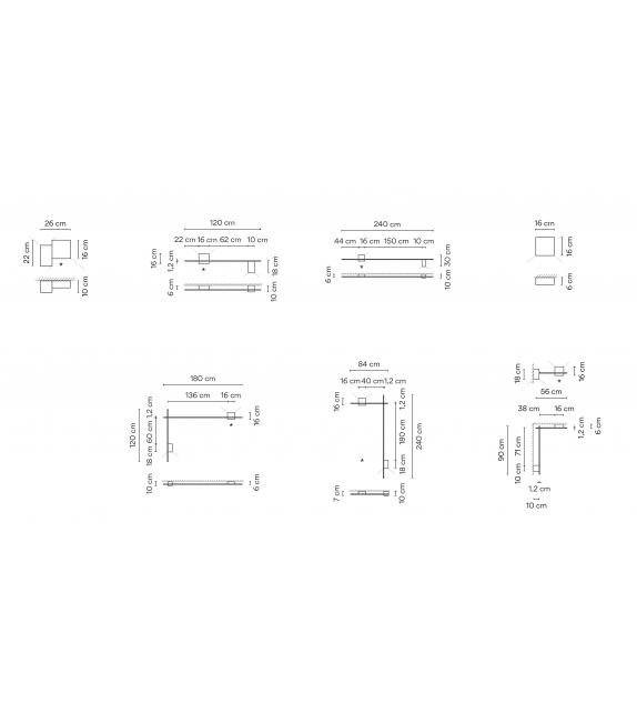 Structural Vibia Wandleuchte