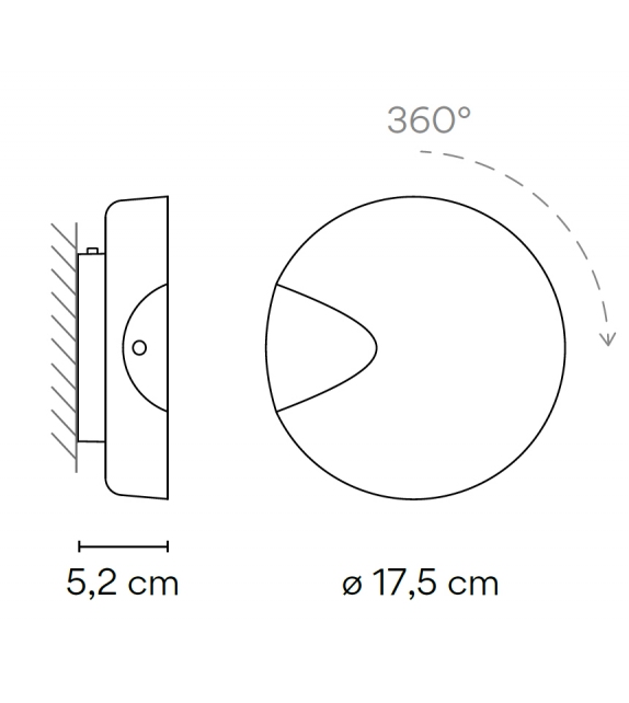Origami Single Vibia Lámpara de Pared