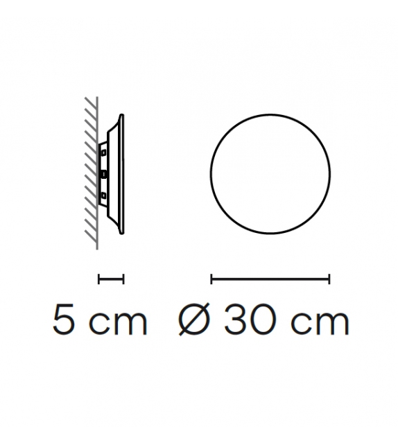 Puck Wall Art 5470 Vibia Lampada da Parete