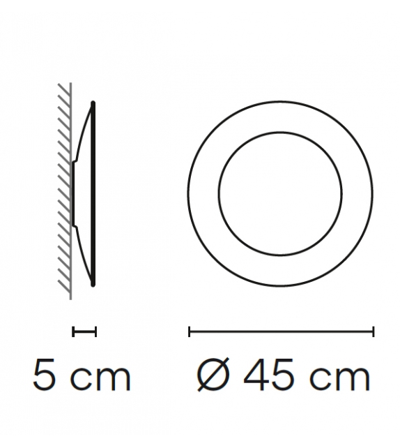 Puck Wall Art 5471 Vibia Lámpara de Pared