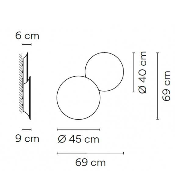 Puck Wall Art 5476 Vibia Applique