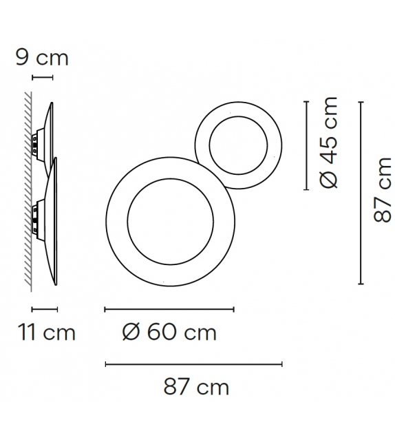 Puck Wall Art 5486 Vibia Applique