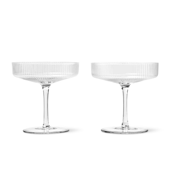 Ripple Champagne Ferm Set of 2 Glasses