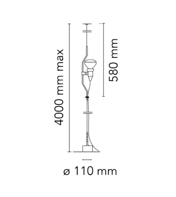 Prêt pour l'expédition - Flos Parentesi Suspension