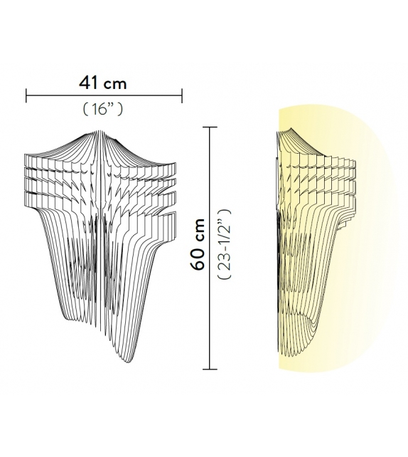 Aria Slamp Lampada da Parete