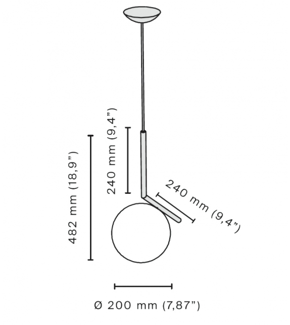 Versandfertig - IC S1 Flos Hängeleuchte