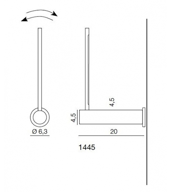 Mosca Martinelli Luce Wandleuchte