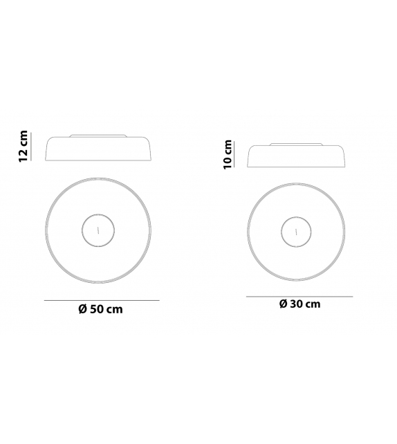 Papavero Martinelli Luce Wand-/Deckenleuchte