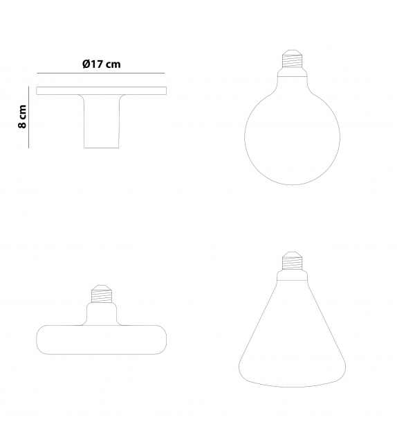 Maggiolino Martinelli Luce Lampada da Soffitto