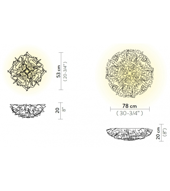 Veli Aurea Slamp Lámpara de Plafon/Pared