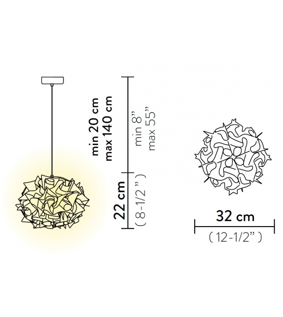 Veli Mini Couture Slamp Suspension