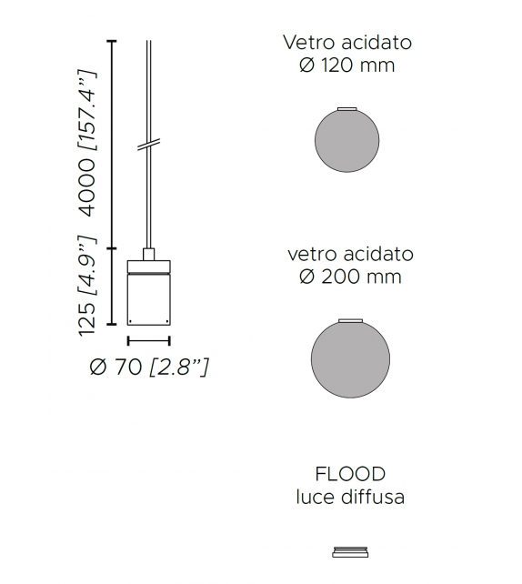 Solitario Contardi Lampada da Soffitto