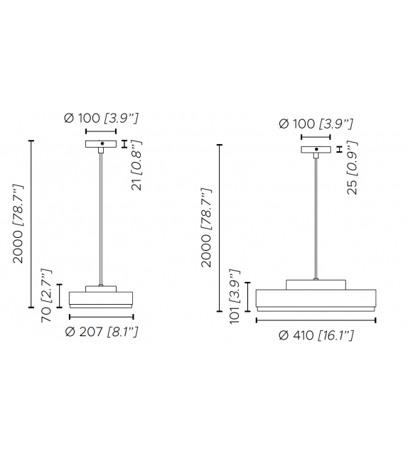 Discus Contardi Lampada a Sospensione