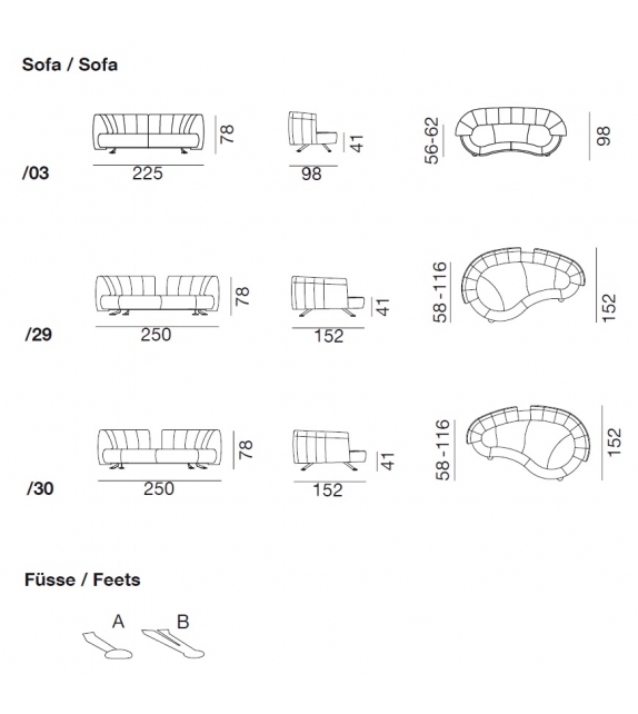 De Sede DS-164  Sofà