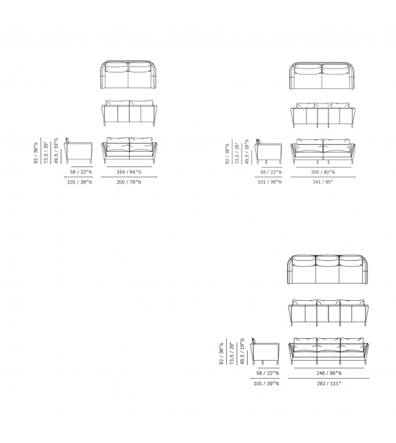 Bretagne Gran Comfort Sofa Poltrona Frau
