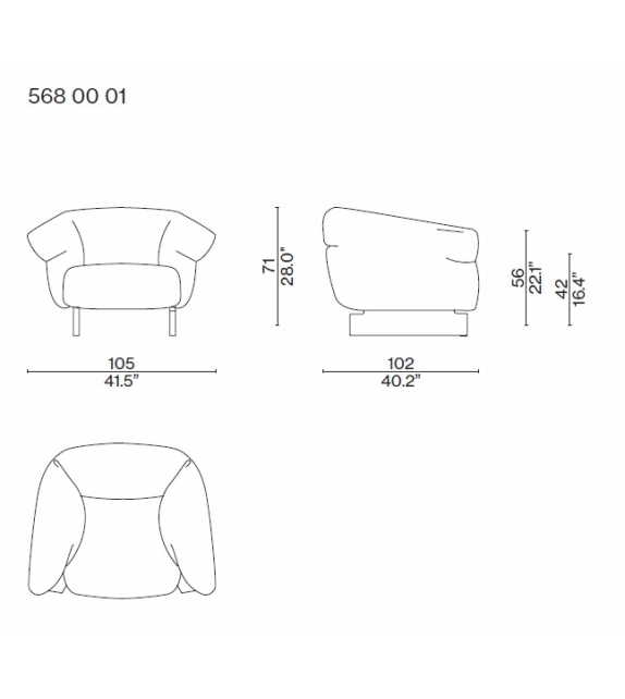 Moncloud Sessel Cassina
