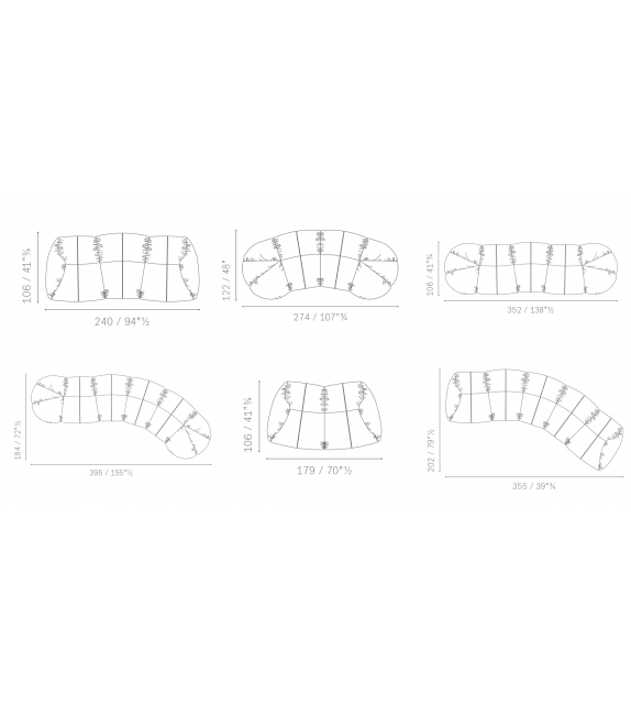 Bretagne Gran Comfort Poltrona Frau Sofa