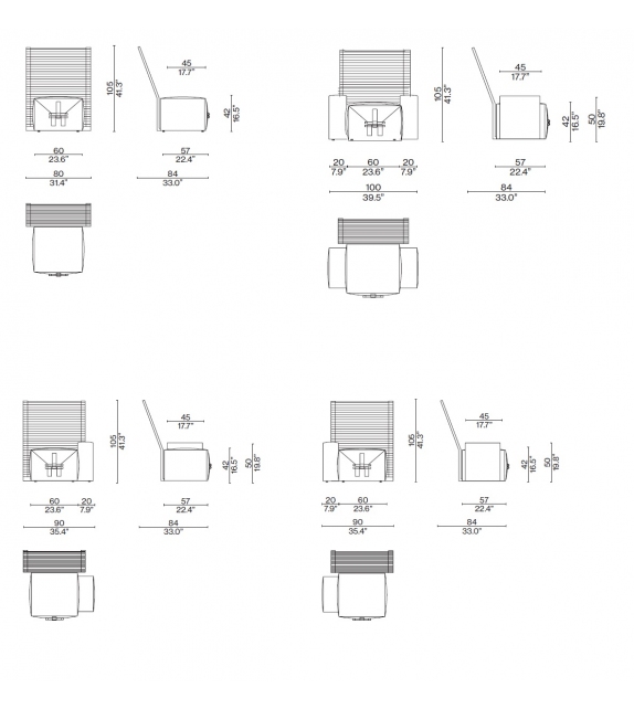 Somewhere El-S Cassina Fauteuil