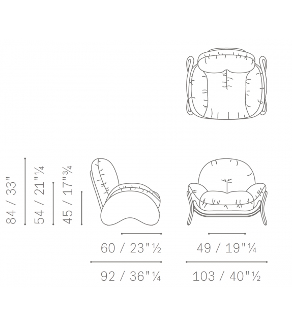 Squash Poltrona Frau Armchair