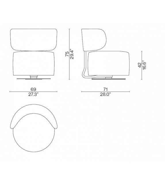 Tamburound Fauteuil Cassina